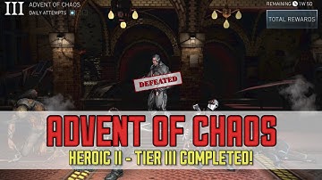 Injustice 2 Mobile | Advent of Chaos - Heroic II - Tier III Completed!