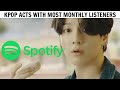 KPOP ACTS WITH MOST MONTHLY LISTENERS ON SPOTIFY | January 2021