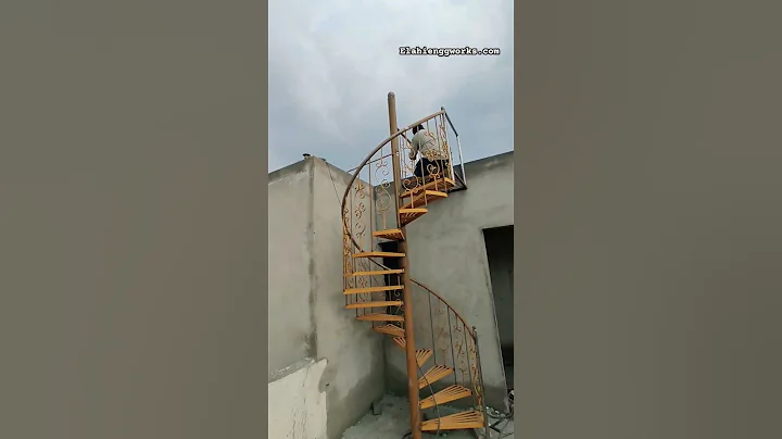 spiral staircase for modern #villa #spiral #stairs #construction