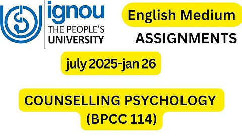 BPCC 114 2025-26 TMA Solutions | IGNOU Psychology Guide