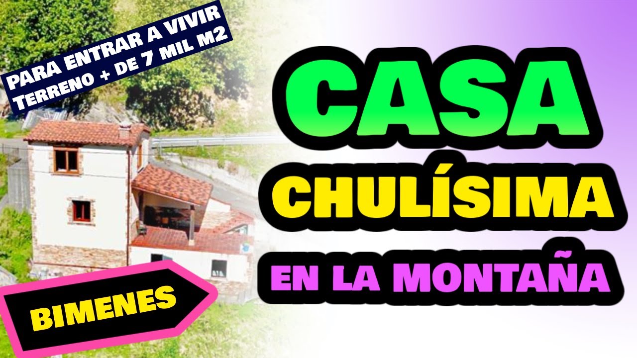 119.000€ | BIMENES, Asturias | PARA ENTRAR A VIVIR, con 7.000 metros de terreno | VISTAS INCREÍBLES!