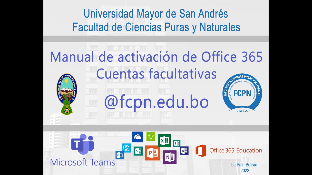 Manual para la activación de Office 365 con cuentas facultativas - YouTube