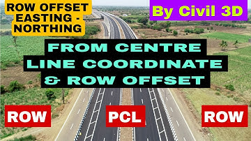 Coordinates from Station Offset | Chainage Offset to Easting Northing @RAAKEngineer