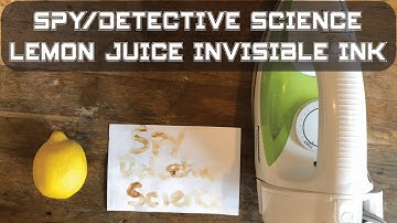 Lemon Juice Invisible Ink [Spy & Detective Science]