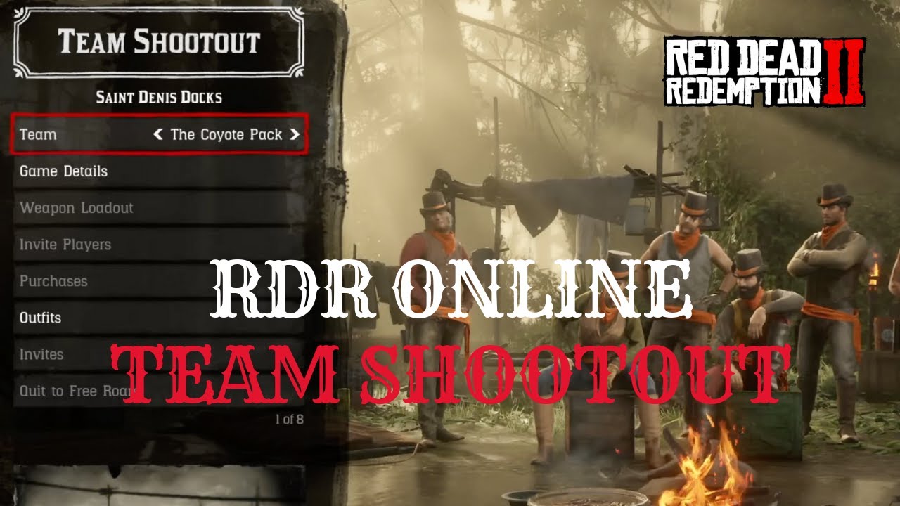 Red Attack Team Shootout Game Mode - Red Dead Online (1080p) - YouTube