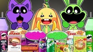 Convenience Store PURPLE GREEN Mukbang CATNAP vs HOPPY HOPSCOTCH | POPPY PLAYTIME Animation | ASMR