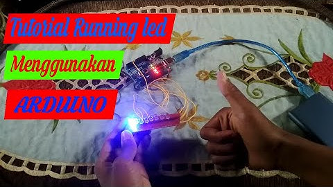 Cara membuat lampu berjalan dengan arduino uno