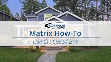 [Matrix How-To] Use the Speed Bar