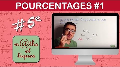 Appliquer un POURCENTAGE (1) - Cinquième