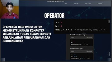 Variabel,Tipe Data, Operator,Sturktur Control,Fungsi/Method,Array,Increment,Decrement