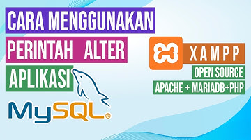 Menggunakan SQL #Part 3, Cara Menggunakan Perintah ALTER