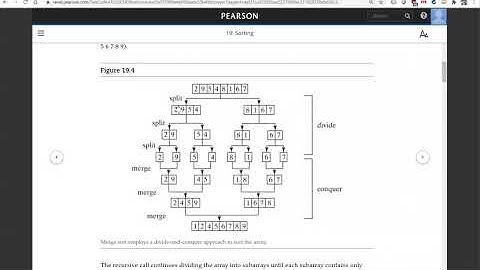 Daniel Liang C++ Section 19.4 Merge Sort