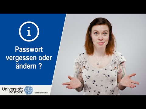 Passwort vergessen oder ändern? - Universitätsbibliothek Rostock