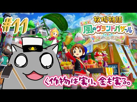 【牧場物語 風のグランドバザール】米から餅…これは錬金術の気配…！🦝 #11【Vtuber】