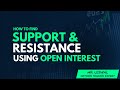 ACCURATE SUPPORT &amp; RESISTANCE LEVELS using OPEN INTEREST