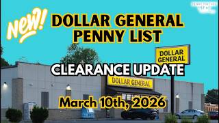 Dollar General Penny List & Clearance Update | March 10, 2026