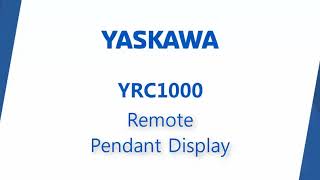 Remote Pendant Display: YRC1000 Robot Controller
