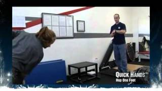 Off Ice Hockey Training - Quick Hands One Foot Hop screenshot 4