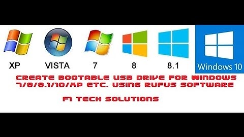 Create Bootable USB drive for Windows 7/8/8.1/10/xp Etc  using Rufus software