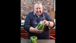 The Best Half Sour Garlic Refrigerator Pickles