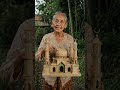 masjid mini terbuat dari kulit pohon bambu, hasil nya sangat mengejutkan #miniature #miniaturemasjid