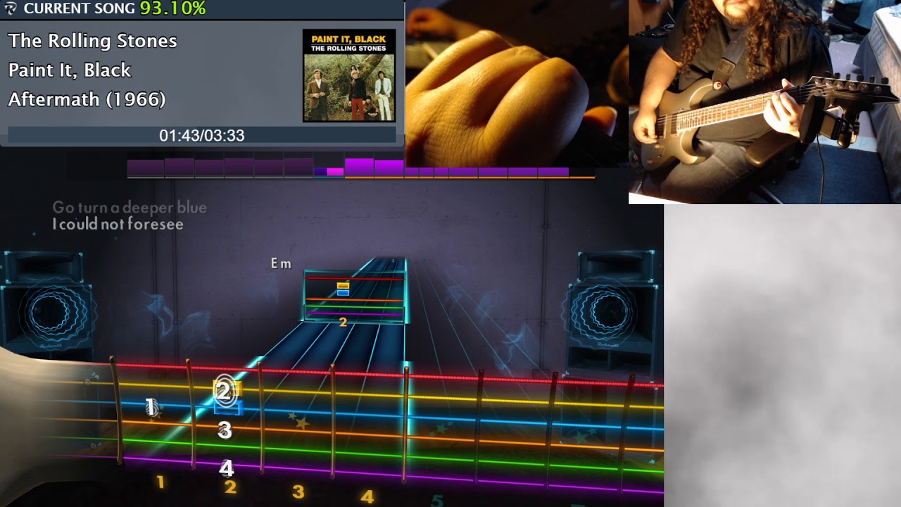 Paint it, Black The Rolling Stones Rocksmith Rhythm Sightread YouTube