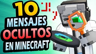 ✅ 10 Mensajes OCULTOS en Minecraft!!