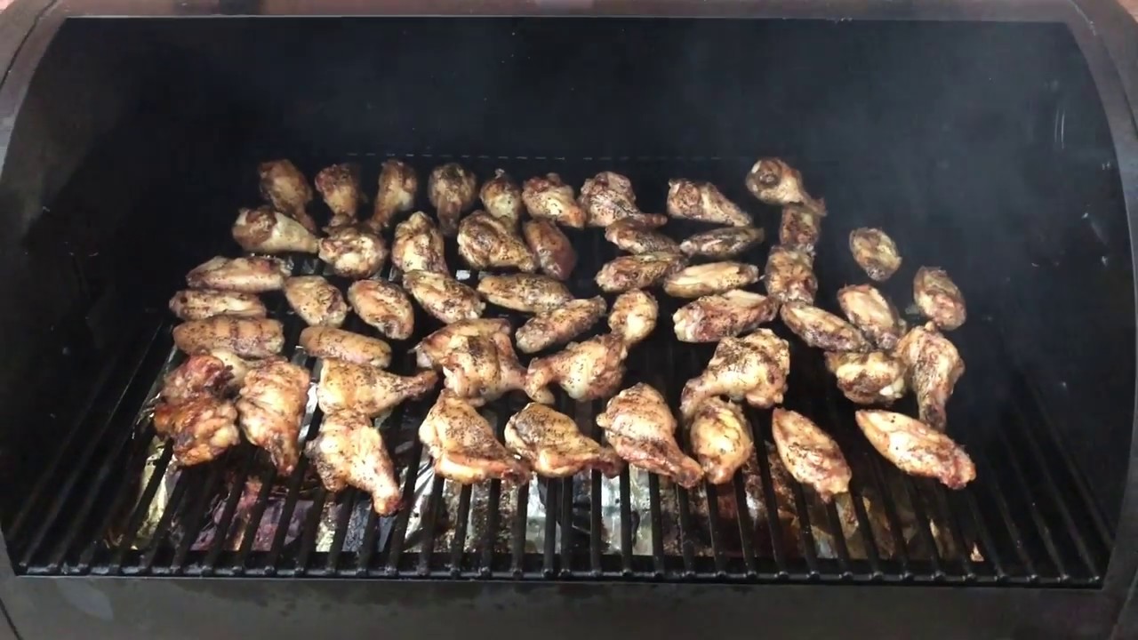 Chicken Wings On Pit Boss Pellet Grill (Apple Bourbon Recipe)   YouTube