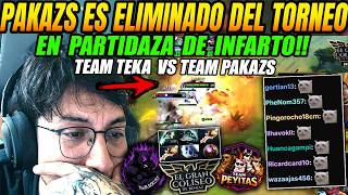 PIERDE las 2 DIVINES y le ACABAN el DOTA😥PAKAZS es ELIMINADO en DOTA de INFARTO contra LA BLACKLIST😥