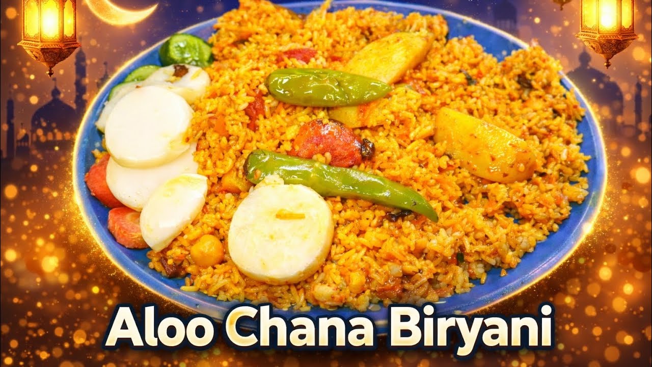 “Aloo Chana Biryani | Easy & Delicious Veg Biryani Recipe”