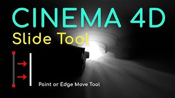 Cinema 4d: Slide tool for modeling tutorial