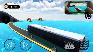 Impossible Tracks Sky Bus Driving Simulator Android 3D Gameplay #1 by Racing Guruji
