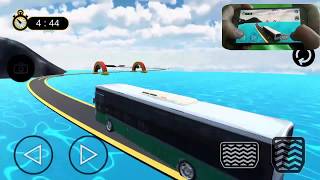 Impossible Tracks Sky Bus Driving Simulator Android 3D Gameplay #1 by Racing Guruji screenshot 5