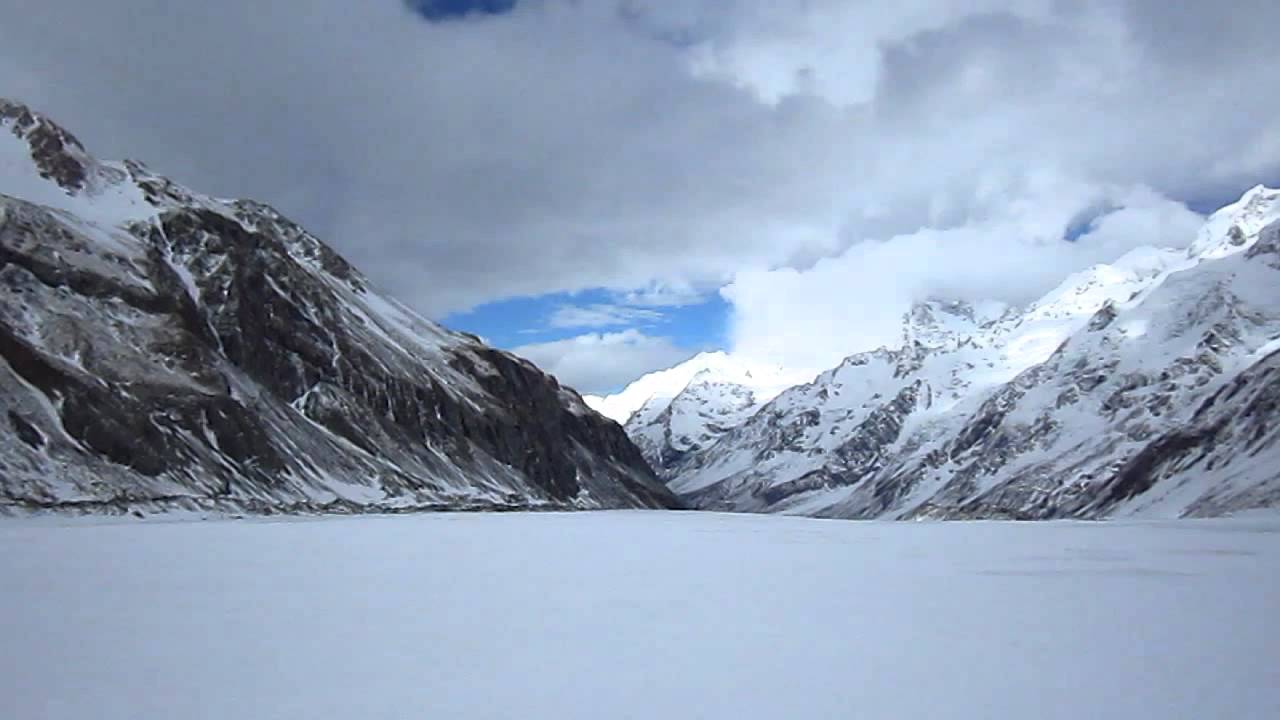 Walking on the Tasman Glacier, New Zealand