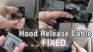 Ford Ranger Hood release cable problem FIXED | DIY