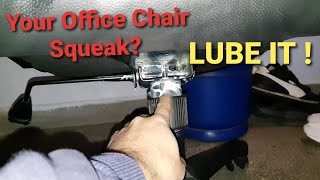 Fix a Squeaky Office Chair Easy ! Otherwise will drive you crazy !
