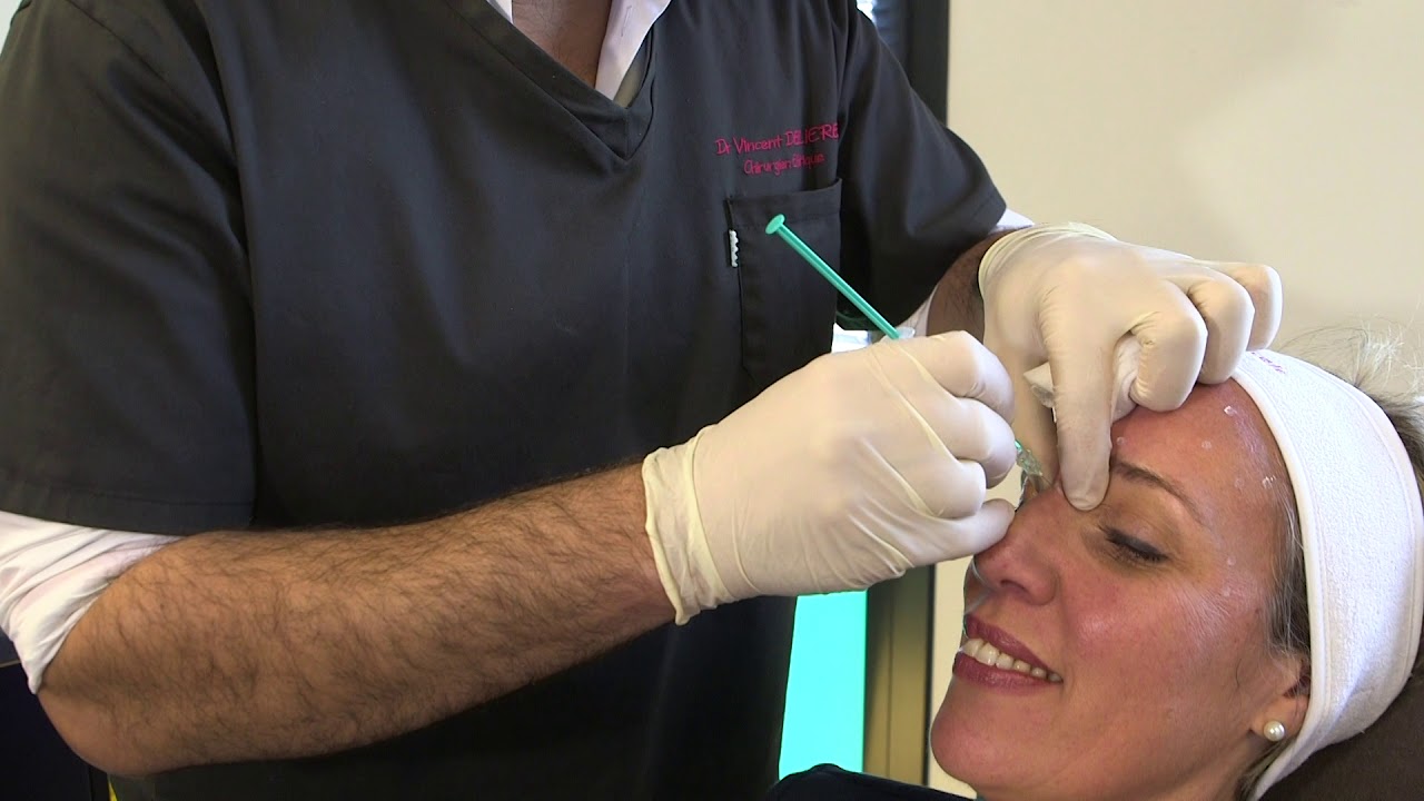 Traitement rides par Botox et acide hyaluronique