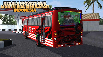 Kerala Private Bus Mod In Bus Simulator Indonesia - Bussid Bus Mod - Bussid Car Mod - Bussid
