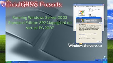Running Windows Server 2003 Standard Edition SP2 (Japaglish) inside Windows XP (Virtual PC 2007)