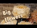 Голямо цвете от крепирана хартия🌸
