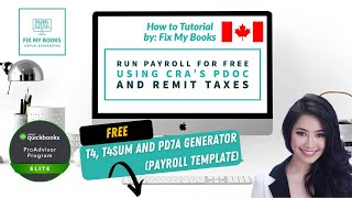 Run Payroll for FREE using CRA's PDOC & remit Payroll Taxes to CRA (FREE T4, T4Sum & PD7A Generator) screenshot 5