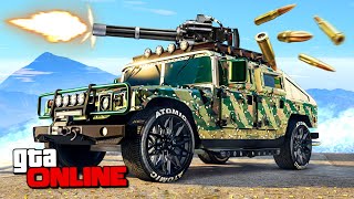 ШТУРМ ВОЕННОЙ БАЗЫ НА ХАММЕРЕ С БРОНЕЙ в GTA 5 ONLINE