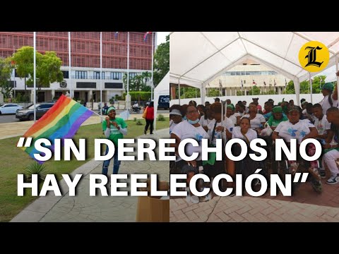 “Sin derechos no hay reelección”, inicia plantón frente al Congreso Nacional