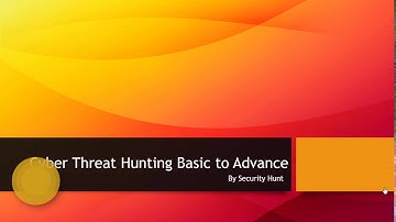 Cyber Threat Hunting course overview