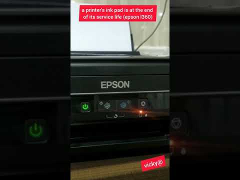 a printer's ink pad is at the end of its service life epson l360