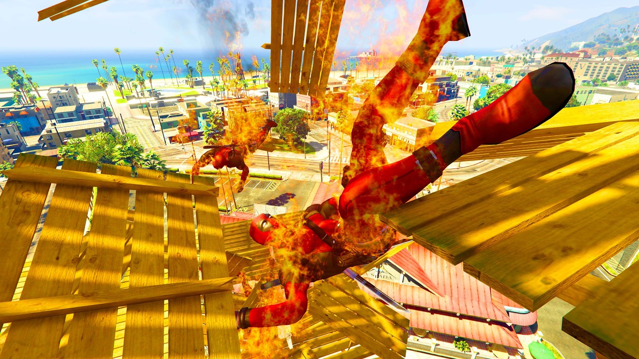 GTA V - Ragdolls And Fails Compilation V.130 ( Deadpool / Fire And Tables Fails )