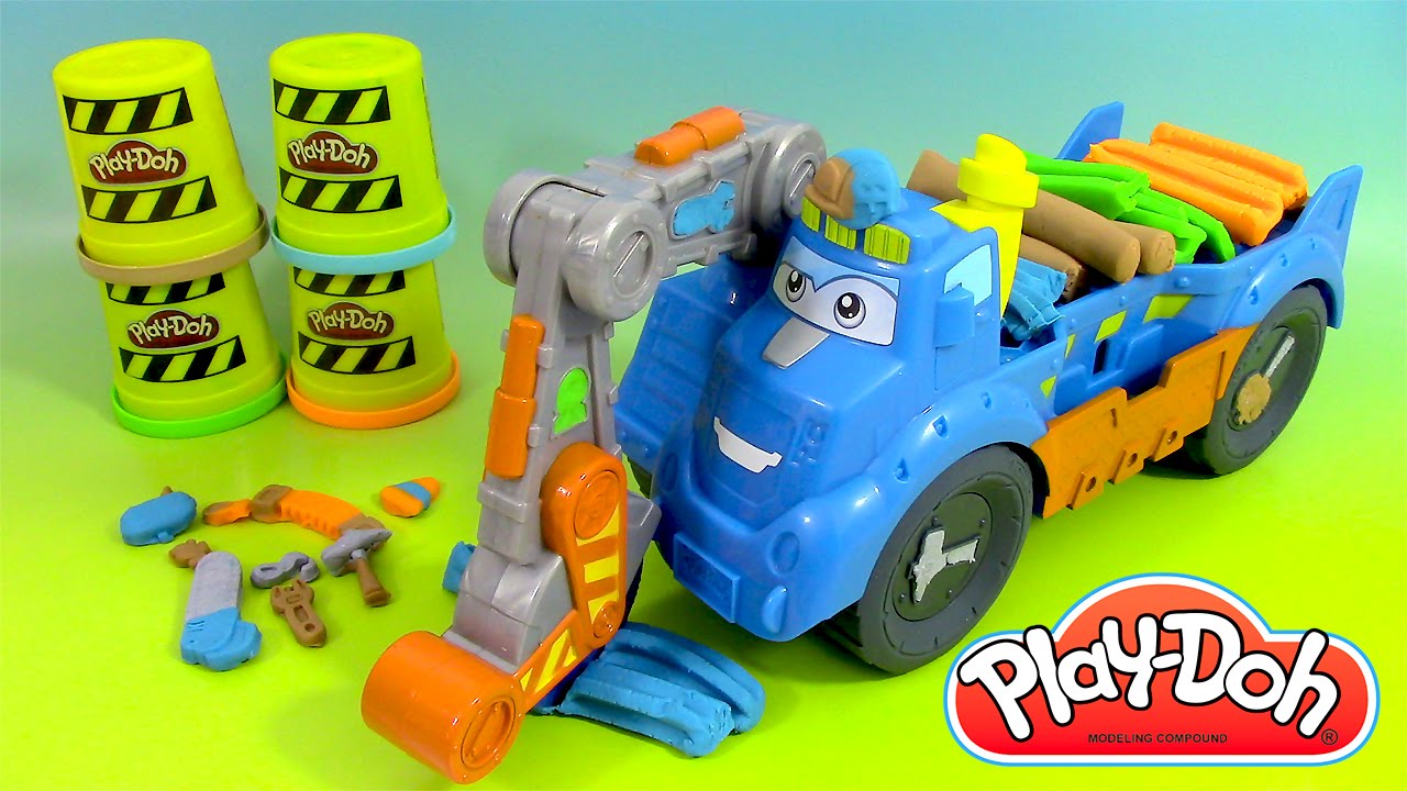 Pâte à modeler Play Doh Camion de chantier Diggin' Rigs Buzzsaw - YouTube