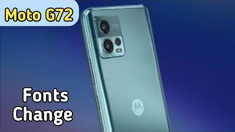How To Change Font Style In Moto G72, Font Change Setting