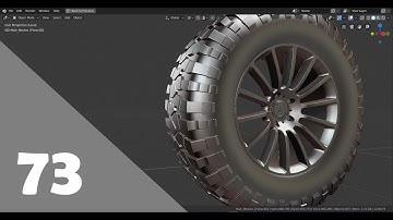 Blender 2.8 Car Modeling Tutorial - Part 73 (The Tires - B)