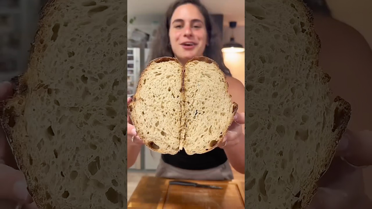 לחם מחמצת בבית 50% קמח מלא
